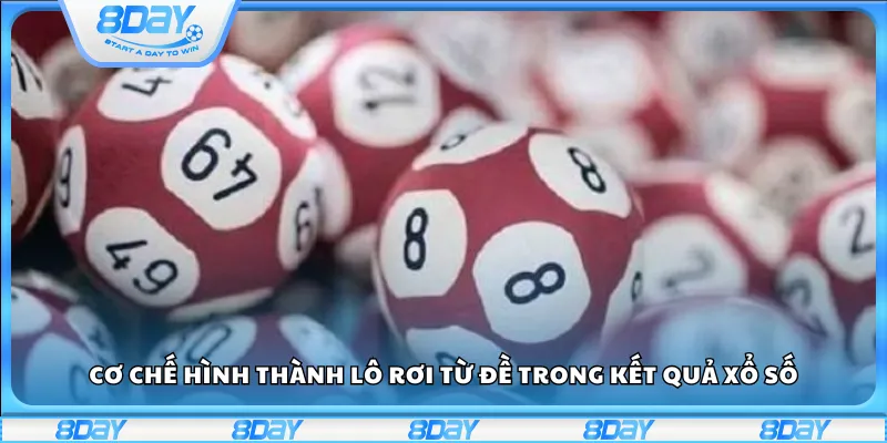 Cơ chế hình thành lô rơi từ đề trong kết quả xổ số